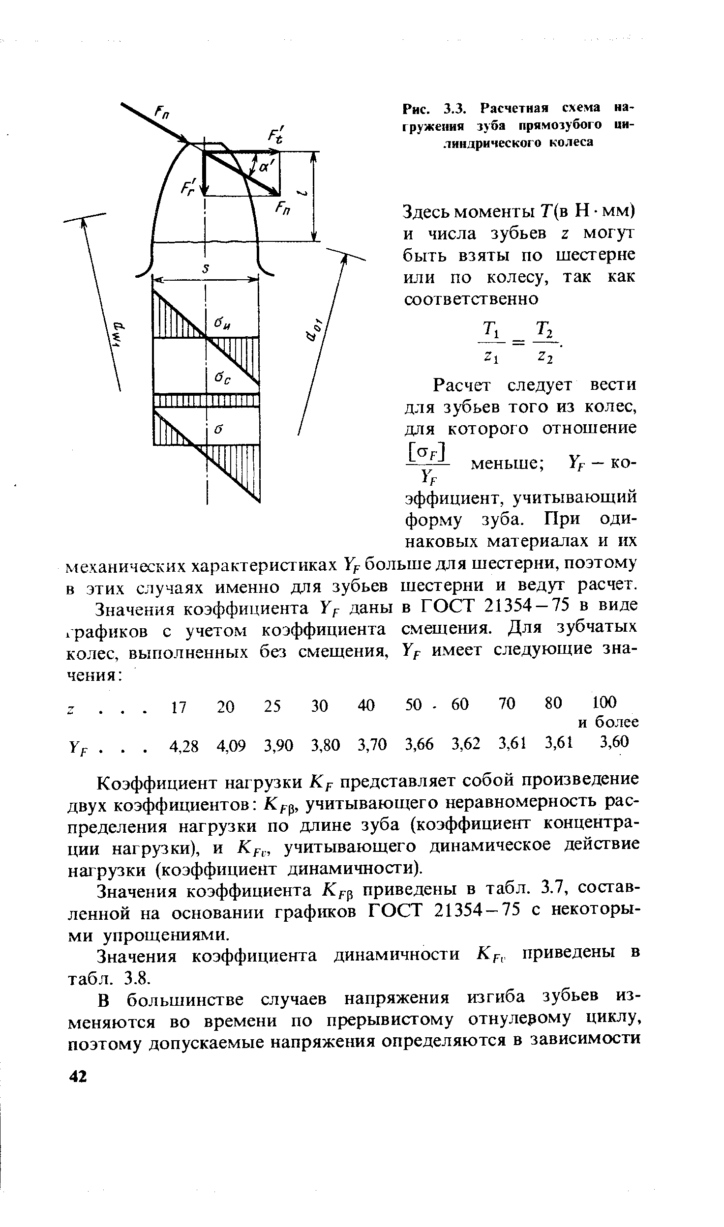 Коэффициент смещения зубчатого