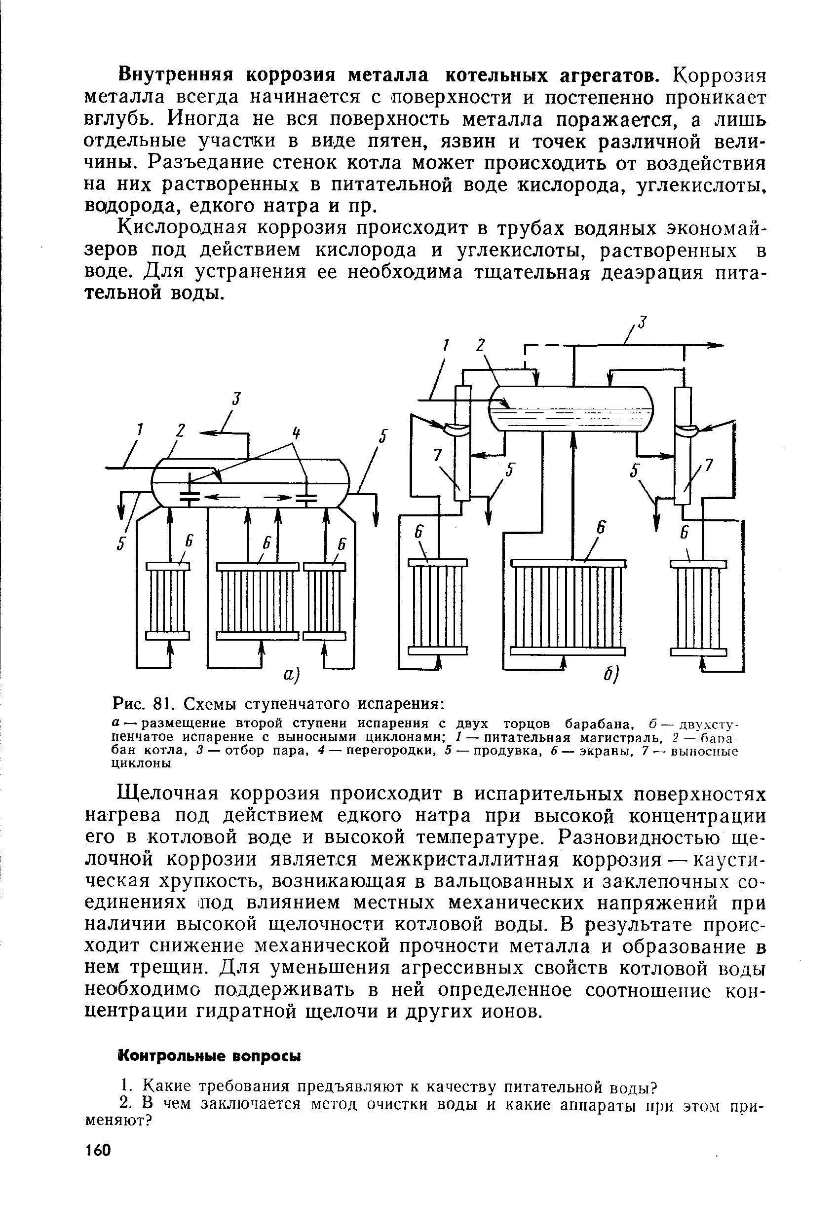 Схема трехступенчатого испарения