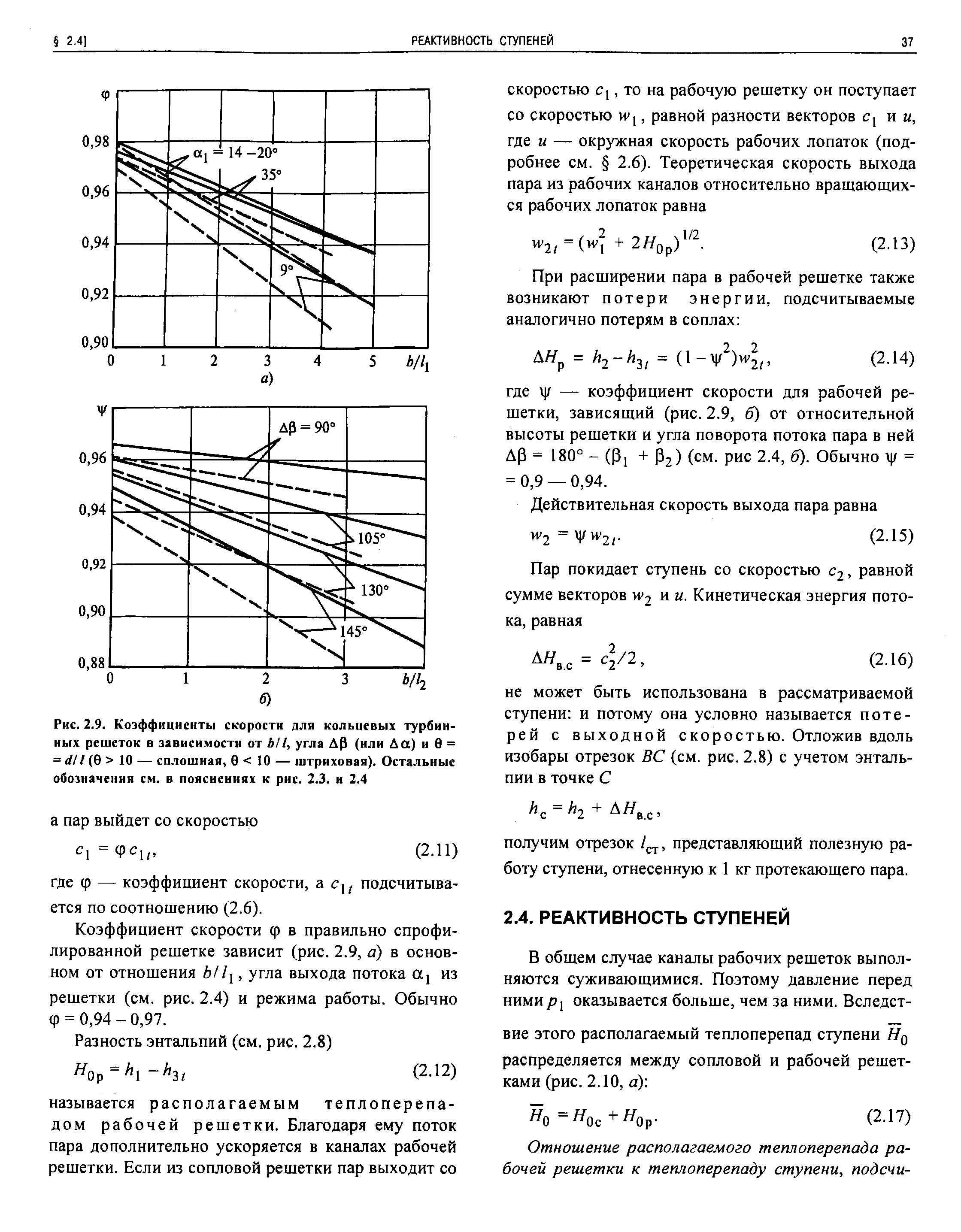 Коэффициент скорости. Коэффициенты скорости турбинных решеток. Скоростной коэффициент решетки. Коэффициенты скорости для сопловых и рабочих решеток. Скоростные коэффициенты сопловой и рабочей решеток.