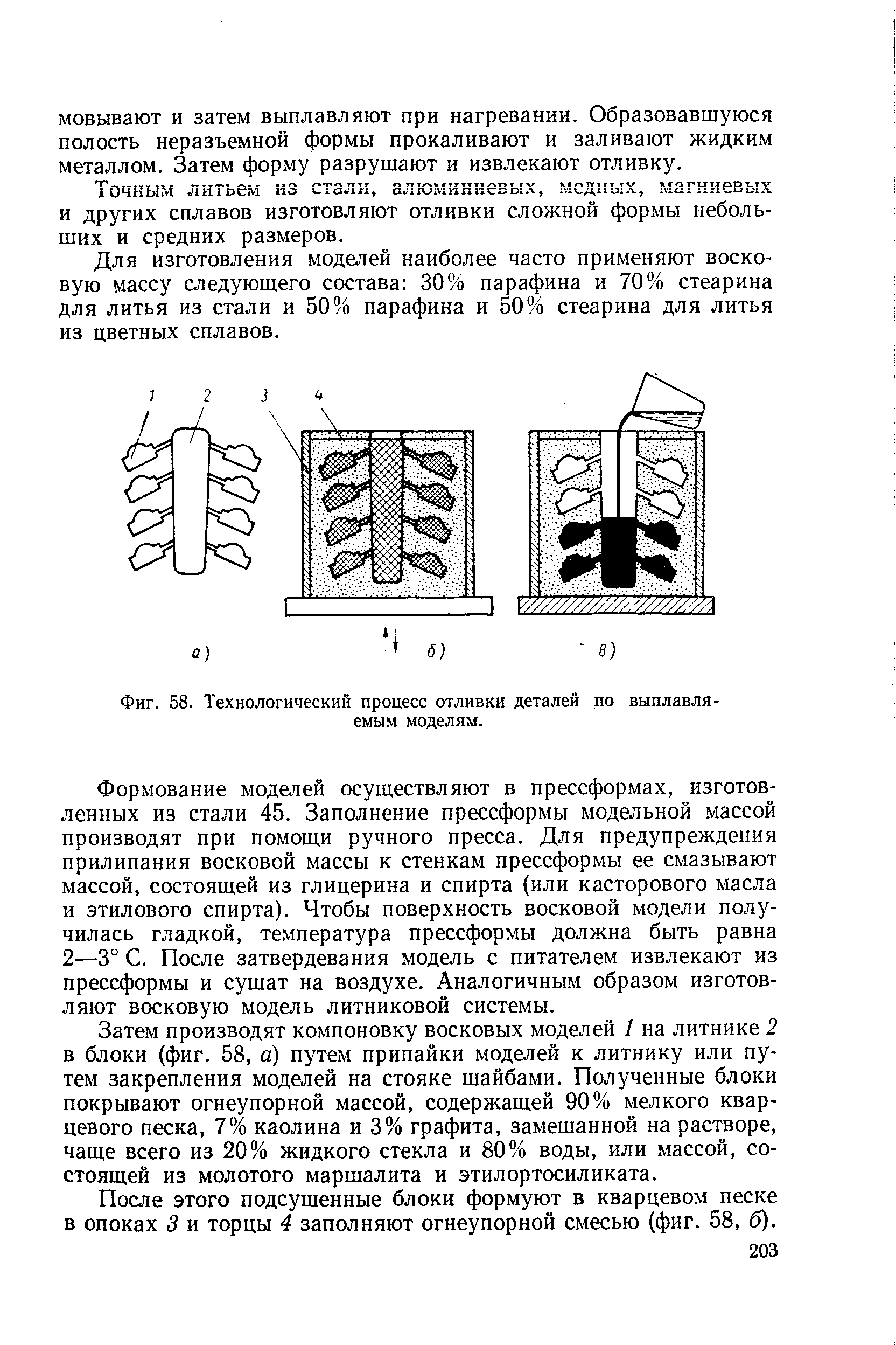 Точным литьем из стали, алюминиевых, медных, магниевых и других сплавов изготовляют отливки сложной формы небольших и средних размеров.
