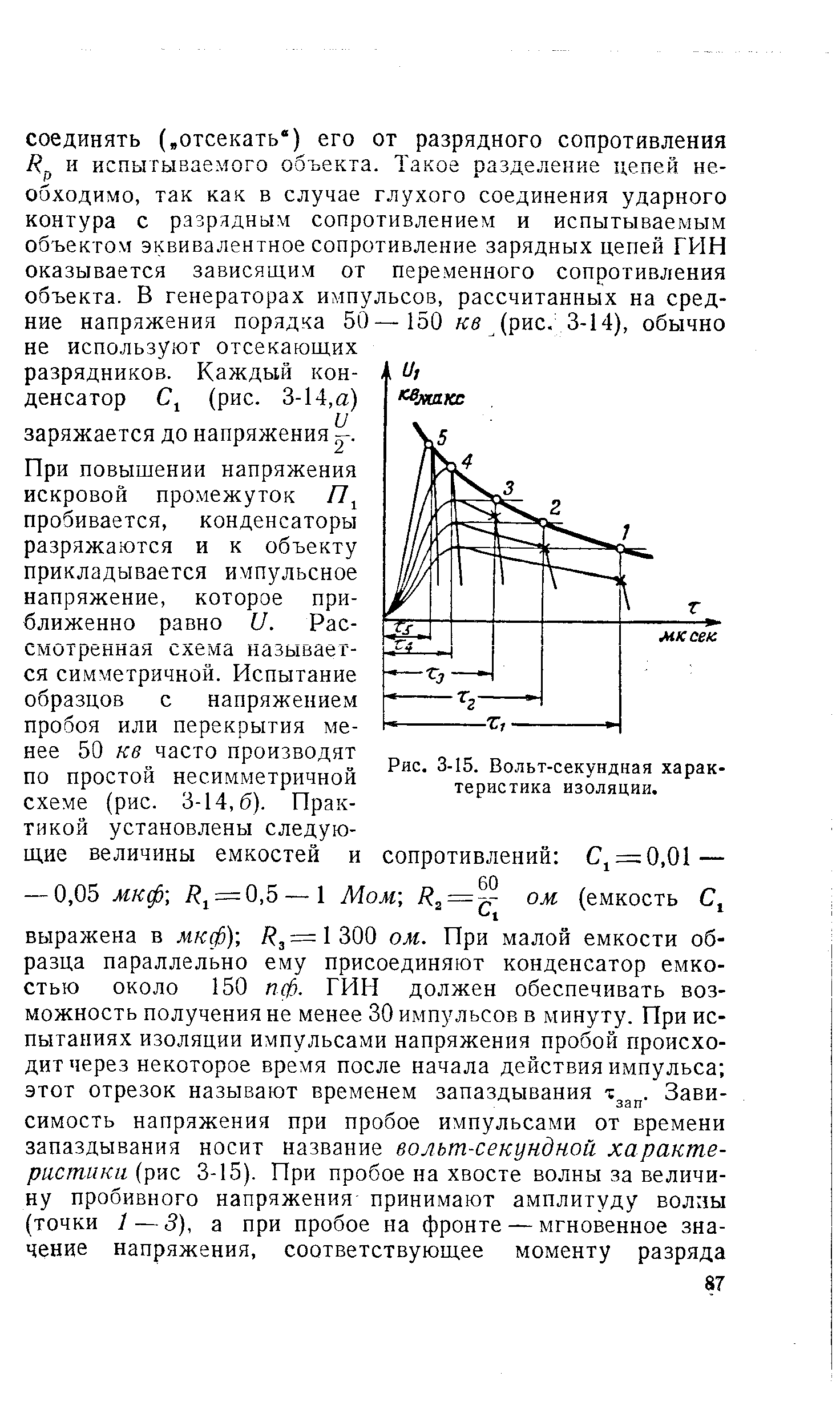 Характеристика изоляции